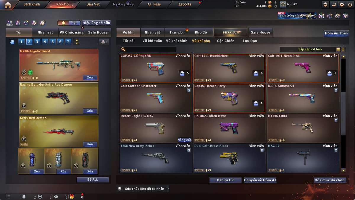 shop acc cf uy tin gia re